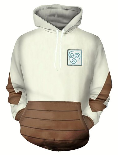  Avatar: L'ultimo dominatore dell'aria Appa Costume cosplay Felpa con cappuccio Ritorno a scuola 3D Stampe Per Per uomo Per donna Per adulto Ritorno a scuola