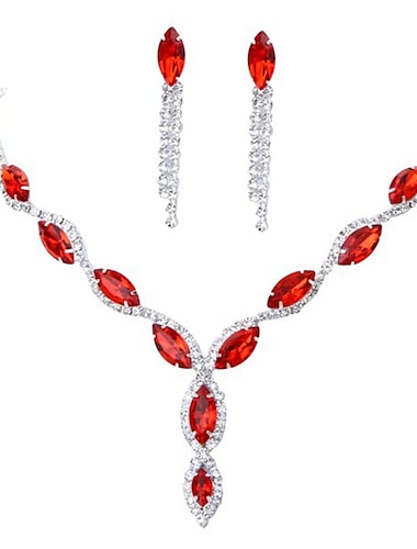  Seturi de bijuterii Seturi de bijuterii de mireasă For Pentru femei Mov Negru Roșu Nuntă Cadou Oficial Aliaj