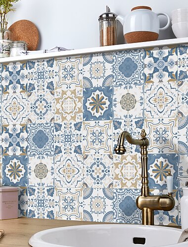  24/48 stücke wasserdichte kreative küche badezimmer wohnzimmer selbstklebende wandaufkleber wasserdichte mode graue fliesenaufkleber