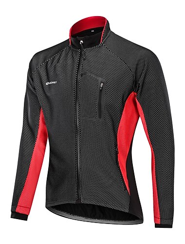  Nuckily Herren Fahrradjacke Radjacke Winter warm halten Warnschutz Windundurchlässig Atmungsaktiv Fahhrad Jacke Trainingsanzug MTB Mountain Rennrad Radfahren in der Stadt Grün Rot Blau / Langarm
