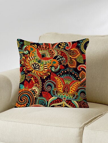  paisley bandana dubbele zijde kussenhoes 1pc zachte decoratieve sierkussen cover kussen case kussensloop voor slaapkamer woonkamer machine wasbaar outdoor indoor kussen voor slaapbank bed stoel