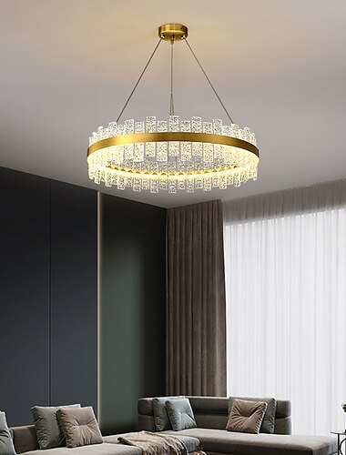  ledet pendellampe 60 cm lantern desgin lysekrone metallmalte utførelser moderne 220-240v