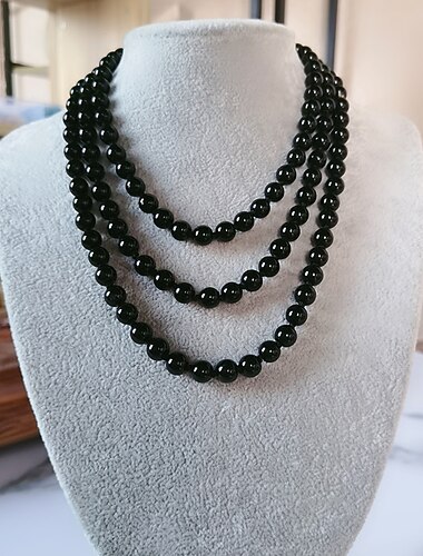  Strands Náhrdelník Napodobenina perel Dámské Jednoduchý Romantické Vinobraní Boncuklar Kulatý Náhrdelníky Pro ulice Dar Denní / dlouhý náhrdelník