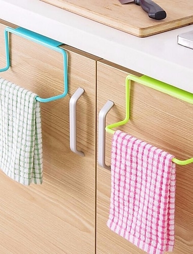  Küchenorganisator Handtuchhalter Aufhänger Bad Tragbares Lagerregal Aufhänger Regal für Küchenzubehör Zubehör