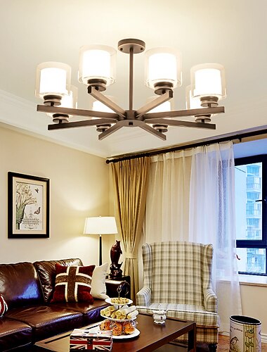  lampadario led 55 60 80 90 cm forme geometriche lampadario metallo metallo finiture verniciate stile nordico 220-240v
