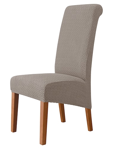  Stuhlhussen für Esszimmerstühle, Stretch-Stuhlbezug, schwarz-grün, Spandex, Jacquard, burgunderrot, Stuhlschutzbezüge mit hoher Rückenlehne, Sitzbezug mit Gummiband für Esszimmer, Hochzeit,