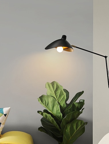  applique da parete a led moderne lampade da parete in stile nordico applique da parete luci del braccio oscillante soggiorno applique da parete in ferro per ufficio 110-240 v