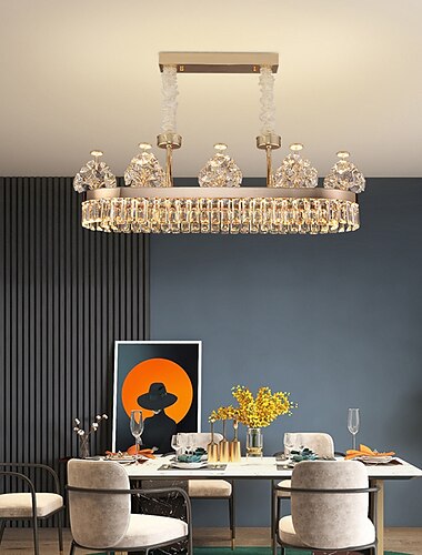  led hengende lys 80 cm lantern design lysekrone rustfritt stål galvanisert moderne 220-240v