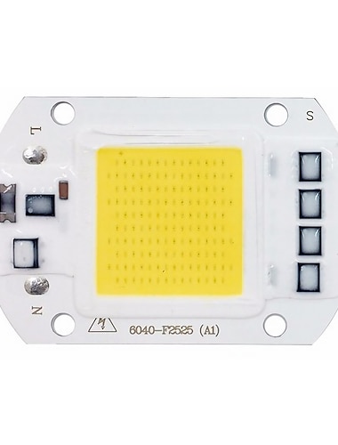  1 pièces 50w utral lumineux led puce d'épi 110v 220v entrée smart ic pour bricolage led lumière crue chaud blanc froid