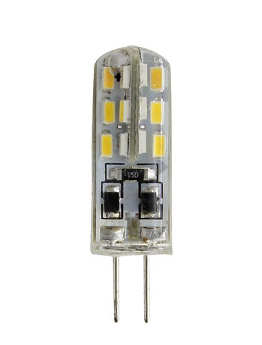  10st 1w g4 t3 landskapsled jc bi-pin glödlampa 24 lysdioder 3014 smd 10w halogenersättning 360 strålvinkel ljuskrona dc12v