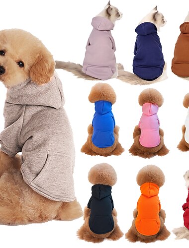  Perros Gatos Saco y Capucha Moda Estilo lindo Invierno Transpirable Suave Lavable Cómodo Exterior Casual Diario Ropa para perros for Bichón Frisé Pomerania Animal doméstico del bebé Mariposa Small
