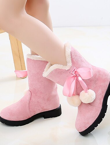  Mädchen Stiefel Täglich Stiefel-wadenlang Schneestiefel Flaum Futter PU Atmungsaktivität Große Kinder (ab 7 Jahren) Kleine Kinder (4-7 Jahre) Kleinkinder (2–4 J.) Schulanfang Weihnachts Geschenke