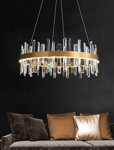  lámpara colgante led 60 cm diseño de linterna lámpara de metal galvanizado moderno 220-240v