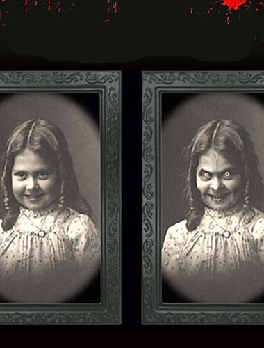  3d хэллоуин линзовидная линейка призрак фоторамка реквизит для украшения хэллоуина товары для рукоделия ужасов девичник декор