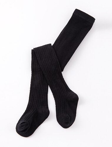  Kinderen Voor meisjes Panty Huidpoeder blauw Wit Effen Kleur Elastische taille Lente & Herfst Preppy stijl 2-8 jaar / Katoen