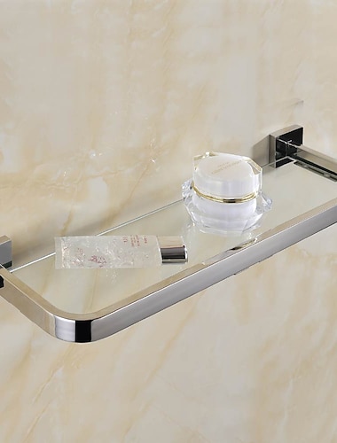  cadru de duș 8 mm raft de toaletă din sticlă securizată produse cosmetice pentru baie articole de toaletă strat de depozitare raft îngroșat oglindă din oțel inoxidabil 304 culoare luminoasă