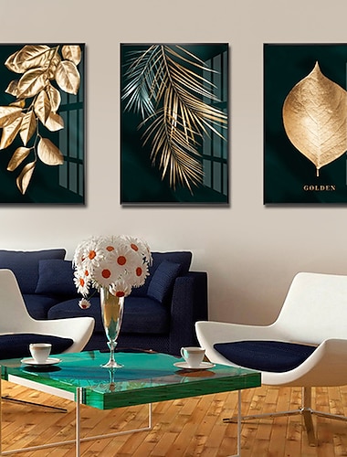  arte de la pared impresiones en lienzo pintura obra de arte imagen floral botánico oro decoración del hogar dcor lienzo enrollado sin marco sin marco sin estirar