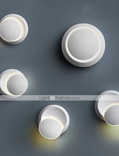  Lightinthebox opaca led moderne lampade da parete applique soggiorno camera da letto ufficio applique da parete in lega di alluminio ip44 220-240 v 5 w