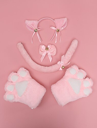  haarband kattenklauwpak een generatie schattige Japanse pluche handgemaakte kattenklauwstrik dierenoren beeststaart carnavalskleding rekwisieten