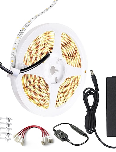  bande lumineuse led 10m 32.8 ft 24v kit de bandes lumineuses led haut de gamme haute densité 1200 leds 2835 smd led 72w cri 80 dc24v led rubans lumineux pour projet d'éclairage commercial de cuisine