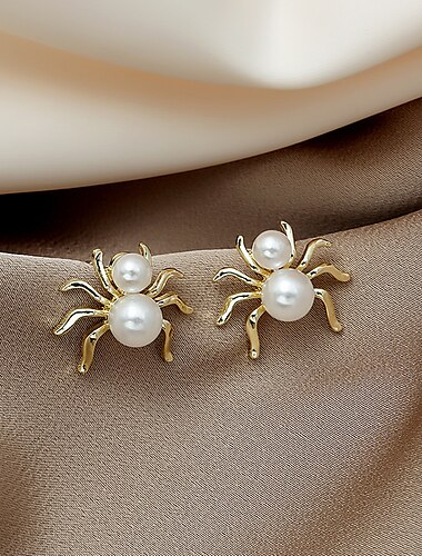  1 Paar Ohrstecker For Damen Halloween Partyabend Geschenk Künstliche Perle Aleación Vintage-Stil Tier