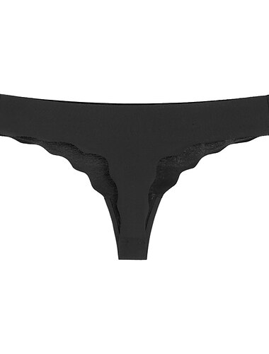  Sexy Höschen für Frauen, Strings&amp;Tangas Höschen kurze Unterwäsche 1 Stk. Unterwäsche Mode sexy Komfort Basic Schleife Leopard reine Farbe Nylon niedrige Taille sexy mehrfarbig schwarz rosa S M L