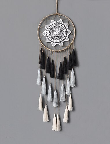  Bohème gland attrape-rêves grand cercle dentelle décoration de la maison pendentif ami cadeau