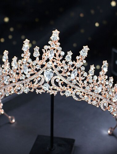  A036 corona tocado de novia accesorios para el cabello tocado princesa cumpleaños cristal reina corona