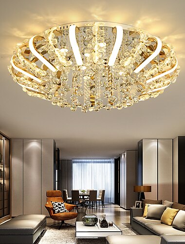  52cm 82cm plafondlampen led uniek ontwerp kroonluchter inbouw verlichting rvs nordic stijl 110-120v 220-240v