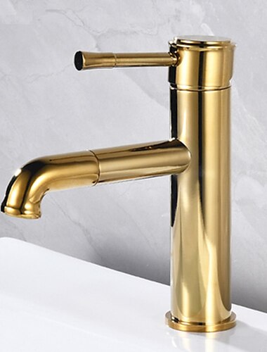  Waschbecken Wasserhahn - herausziehbare ölgeriebene Bronze / antikes Messing Centerset Einhebelmischer mit einem Loch