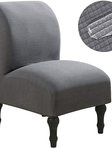  Fundas para sillas sin brazos, color burdeos, resistentes al agua, elásticas, protectoras de muebles extraíbles para el hogar y el hotel