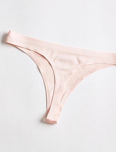 Sexy Höschen für Damen, Basic-Höschen, Strings&amp;Tangas Höschen kurze Unterwäsche 1 Stk. Unterwäsche Mode sexy Komfort Basic reine Farbe Nylon niedrige Taille sexy schwarz rosa fuchsia M L XL Home