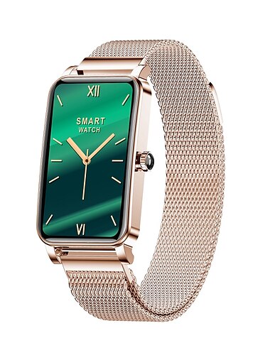  ZX19 Smartwatch 1.45 Zoll Smartwatch Fitnessuhr Bluetooth Schrittzähler Schlaf-Tracker Herzschlagmonitor Kompatibel mit Android iOS Damen Anruferinnerung Kamera Kontrolle Step Tracker IP68 25mm