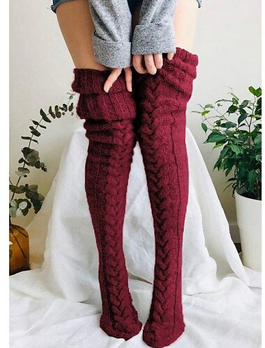  Damenunterwäsche Geschenk Mode Komfort Socken einfarbig Strümpfe Socken warm lässig errötendes Rosa 1 Paar / Freizeitsocken Home-Outfits