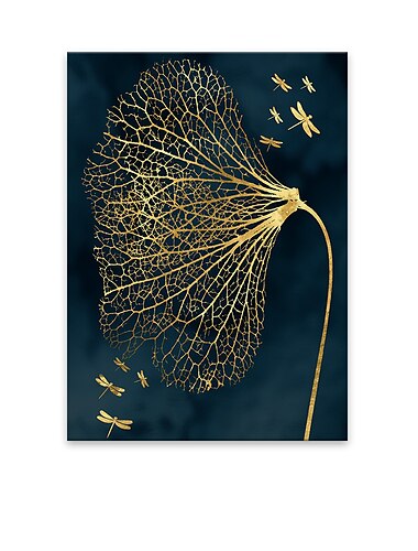  wandkunst leinwand poster malerei kunstwerk bild abstrakt schmetterling gold dekoration dcor gerollte leinwand kein rahmen ungerahmt ungedehnt