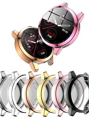  Horlogekast met schermbeschermer Compatibel met: Garmin Venu / Garmin Vivoactive 4 / Vivoactive 4S / Venu® 2S 40MM / Garmin Venu® 2 Volledig lichaamsbeschermend HD helder Schokbestendig TPU Horloge