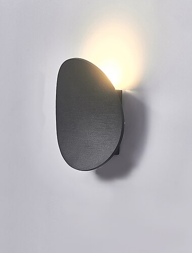  matt led nordisk stil ledde vegglamper utendørs vegglamper innendørs soverom spisestue aluminiumslegering vegglampe 220-240v 7 w