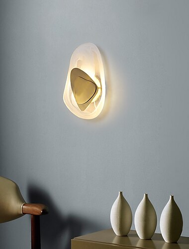  Luces de pared de montaje empotrado modernas led sala de estar comedor lámpara de pared de hierro 220-240v 5 w