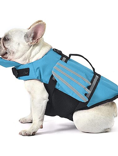  Perros Chaleco salvavidas para perros Deportes y Ocio Seguridad Playa Azul Piscina Ropa para perros for Fornido Perro perdiguero de oro Medio Grande