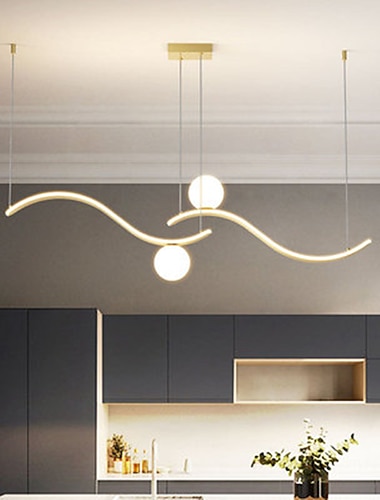  100 cm Einzeldesign Kronleuchter Aluminiumlegierung moderner Stil stilvolle lackierte Oberflächen führte moderne 220-240 V