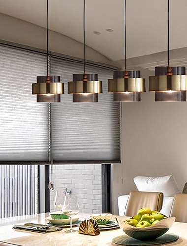  18 cm led suspension design unique métal style moderne cylindre finitions peintes style nordique moderne 220-240v