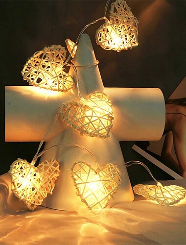  hartvorm led fairy lichtslingers 1.5 m-10leds 3m-20leds bruiloft verjaardagsfeestje kerst decoratie lamp batterij of usb powered