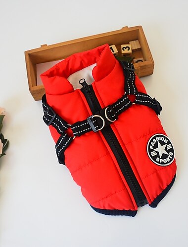  Hund Mäntel Jacke Hundekleidung Winter Reflektierend Wasserdicht Warm Atmungsaktiv Weich Outdoor Hundebekleidung