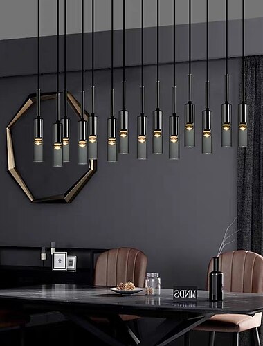  7 cm de luz pendente de design único de vidro galvanizado led estilo nórdico 220-240v