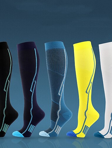  Hombre Mujer Calcetines de compresión Calcetas Calcetines Ciclismo Calcetines de bicicleta Calcetines deportivos Bicicleta de Pista Bicicleta de Montaña Bicicleta / Ciclismo Transpirable Suave Cómodo