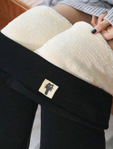  Naisten Pluskoko Fleece-housut Housut Vapaa-aika Täyspitkä Luonnollinen Yhtenäinen väri Mikrojoustava Koti Päivittäin Musta Tumman harmaa Kevät Syksy Talvi Normaali