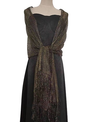  Wickeltücher für Frauen Elegant Ärmellos Strahlendes Glitzern Hochzeit Schals Mit Spitze Für Party / Abend Ganzjährig