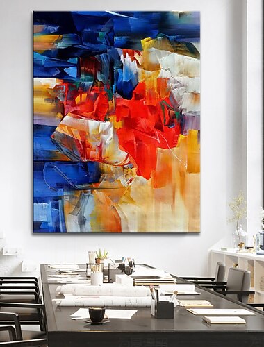  pittura a olio 100% fatto a mano dipinto a mano arte della parete su tela moderna astratta colori brillanti decorazione della casa arredamento tela arrotolata senza cornice non allungata