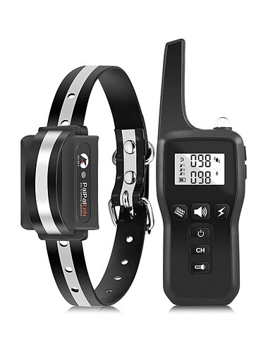  Dog Training Collar with 3300FT Remote，IPX7 Waterproof Rechargeable Shock Collar for Large Medium Small Dog，3 Safe Training Modes with Beep，Vibration and Shock，Adjustable Electronic Dog Collar