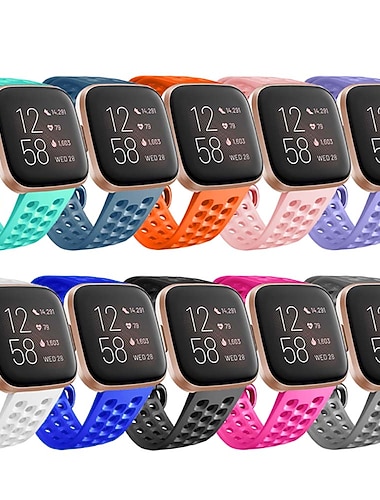  Inteligentny pasek do zegarka na Fitbit Versa 2 / Versa Lite / Versa SE / Versa Silikon Inteligentny zegarek Pasek Miękka Oddychający Pasek sportowy Zastąpienie Mankiet